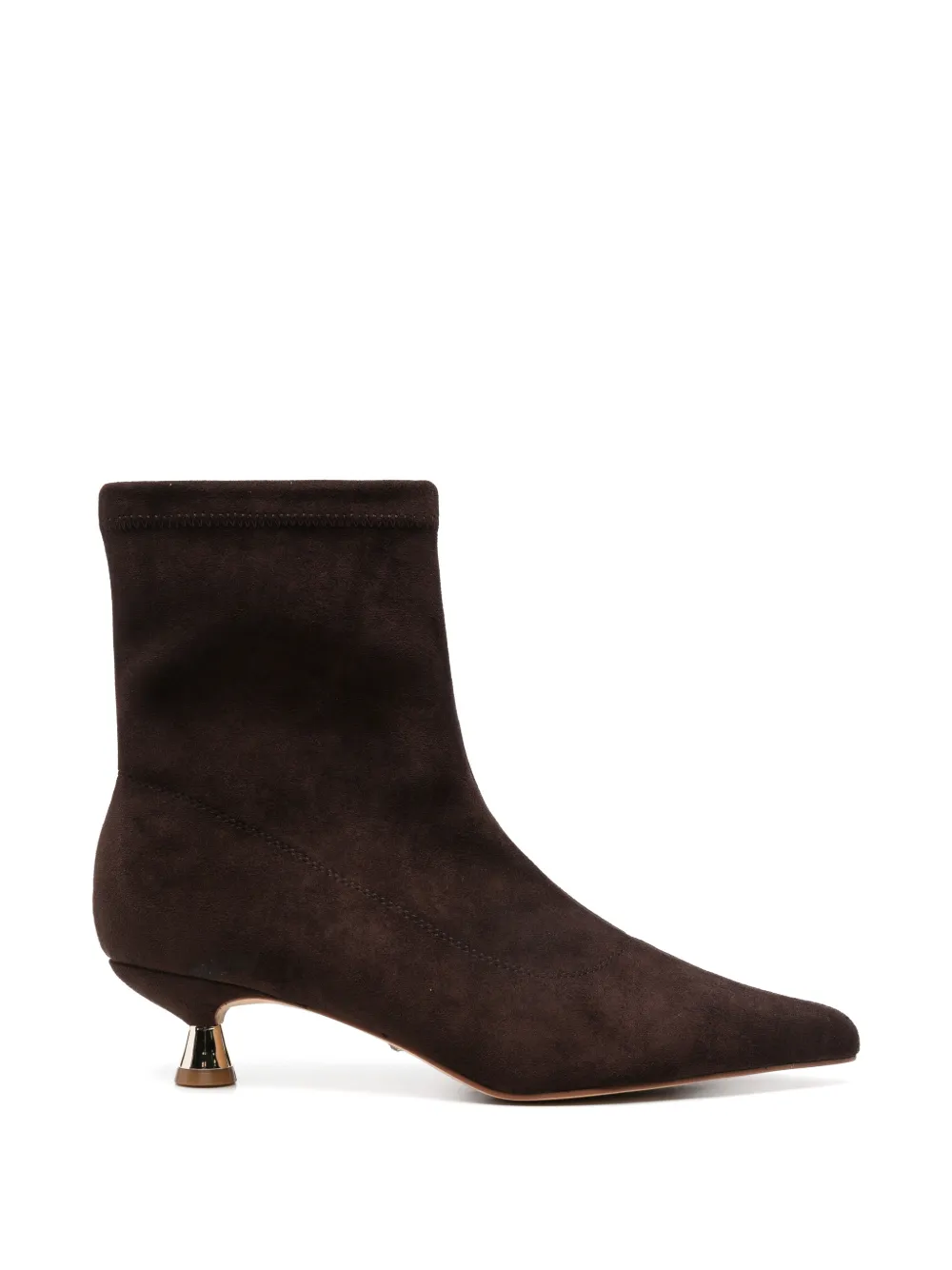 ALMA EN PENA suede-effect pointed-toe ankle boots