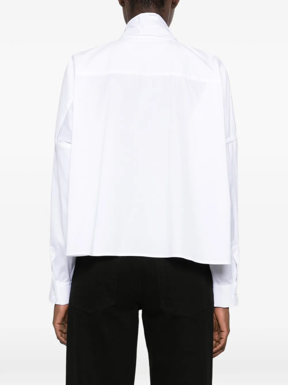 Le Sarte Pettegole Blouse met strik Wit
