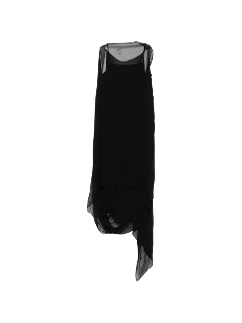 STAUD Viona sheer-panelled draped maxi dress