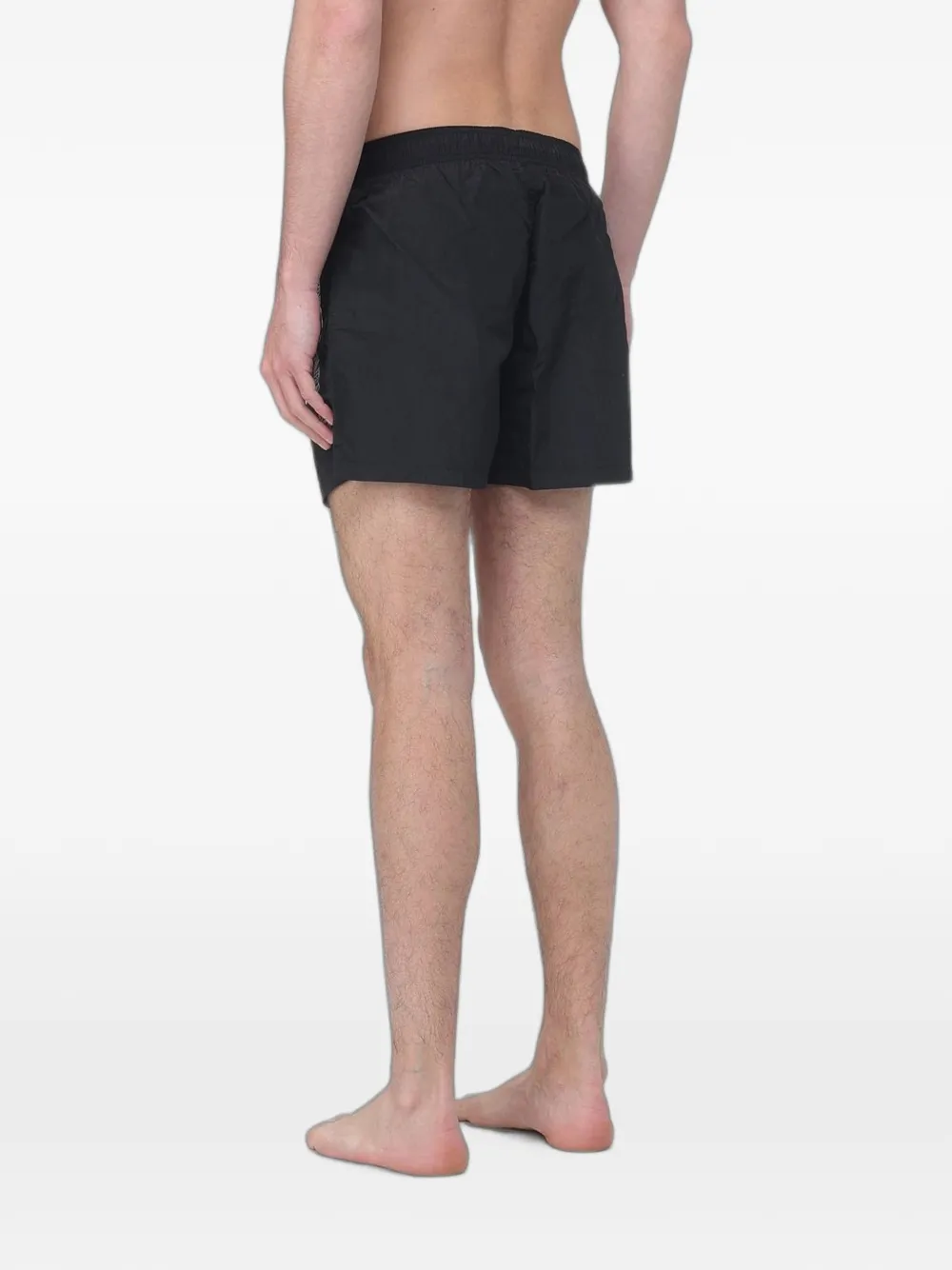 Emporio Armani logo-print drawstring swim shorts Zwart