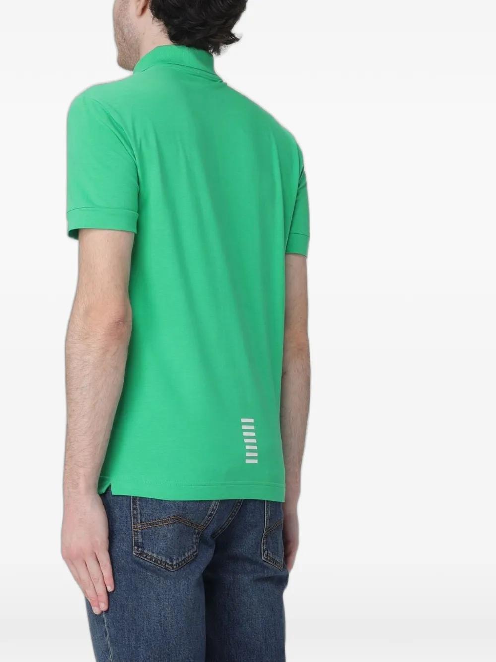 Ea7 Emporio Armani Poloshirt met logoprint Groen