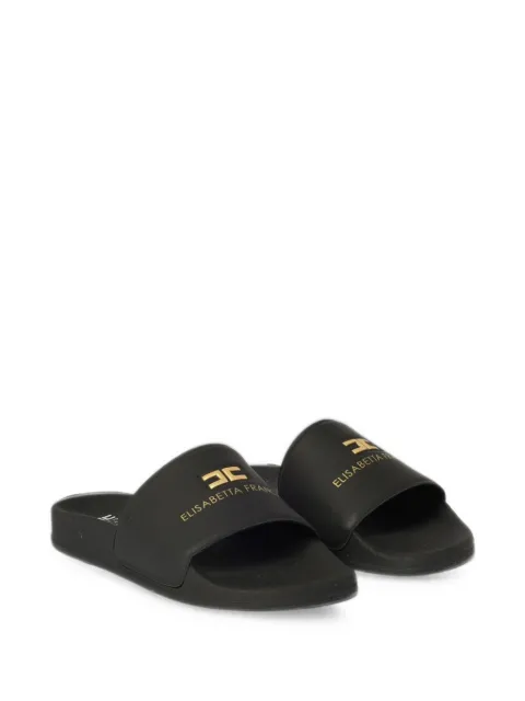Elisabetta Franchi Kids sandalias con logo estampado