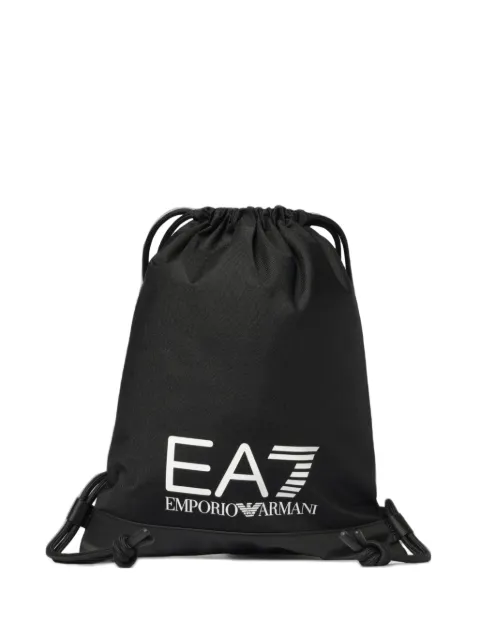 Ea7 Emporio Armani logo-print drawstring backpack