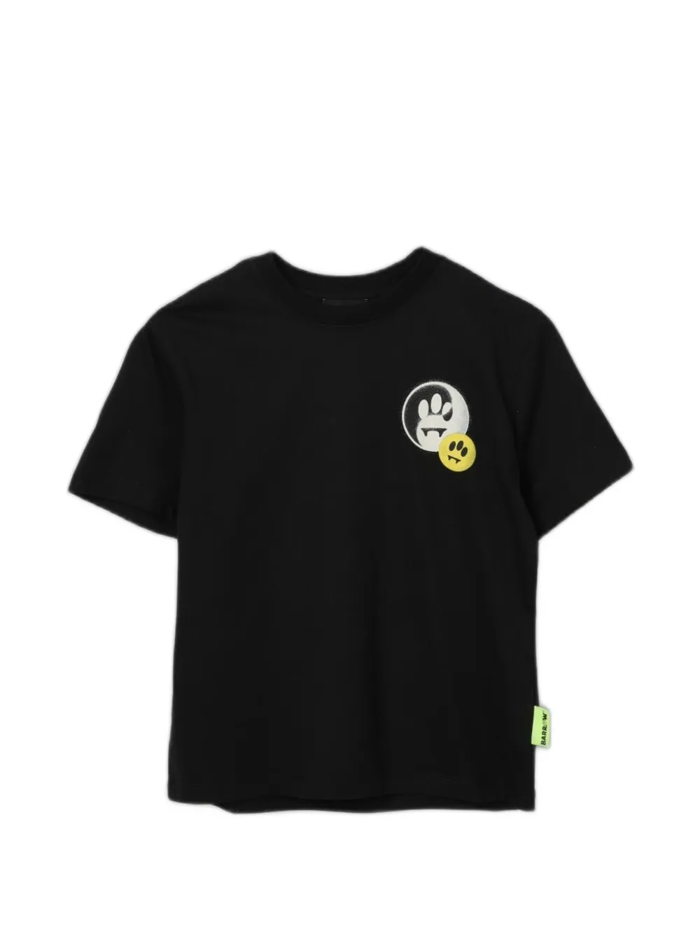 Barrow kids t-shirt en coton à patch logo - Noir Barrow kids t-shirt en coton à patch logo - Noir