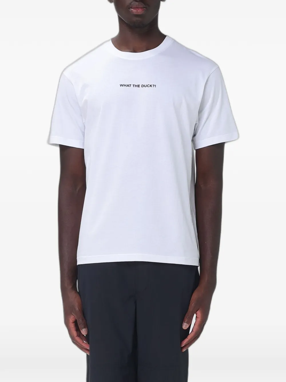 Save The Duck slogan-print cotton T-shirt