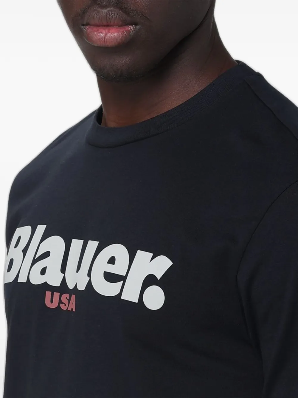Blauer Ernst T-shirt met logo-print Zwart