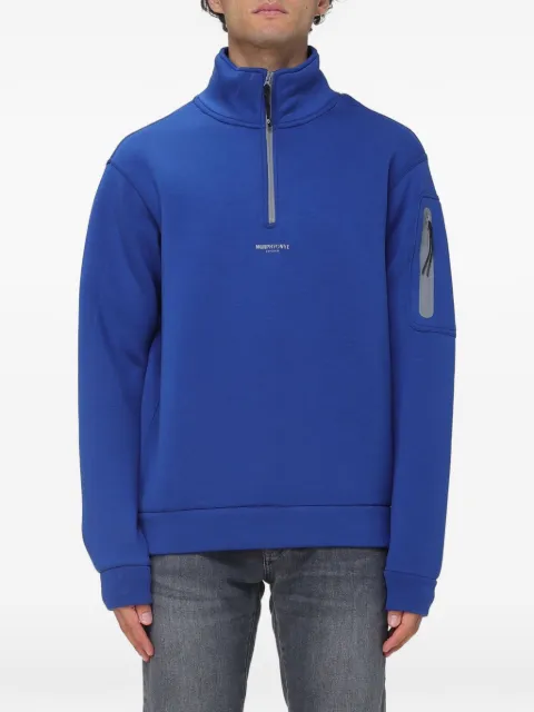Murphy&Nye quarter-zip logo-print sweatshirt