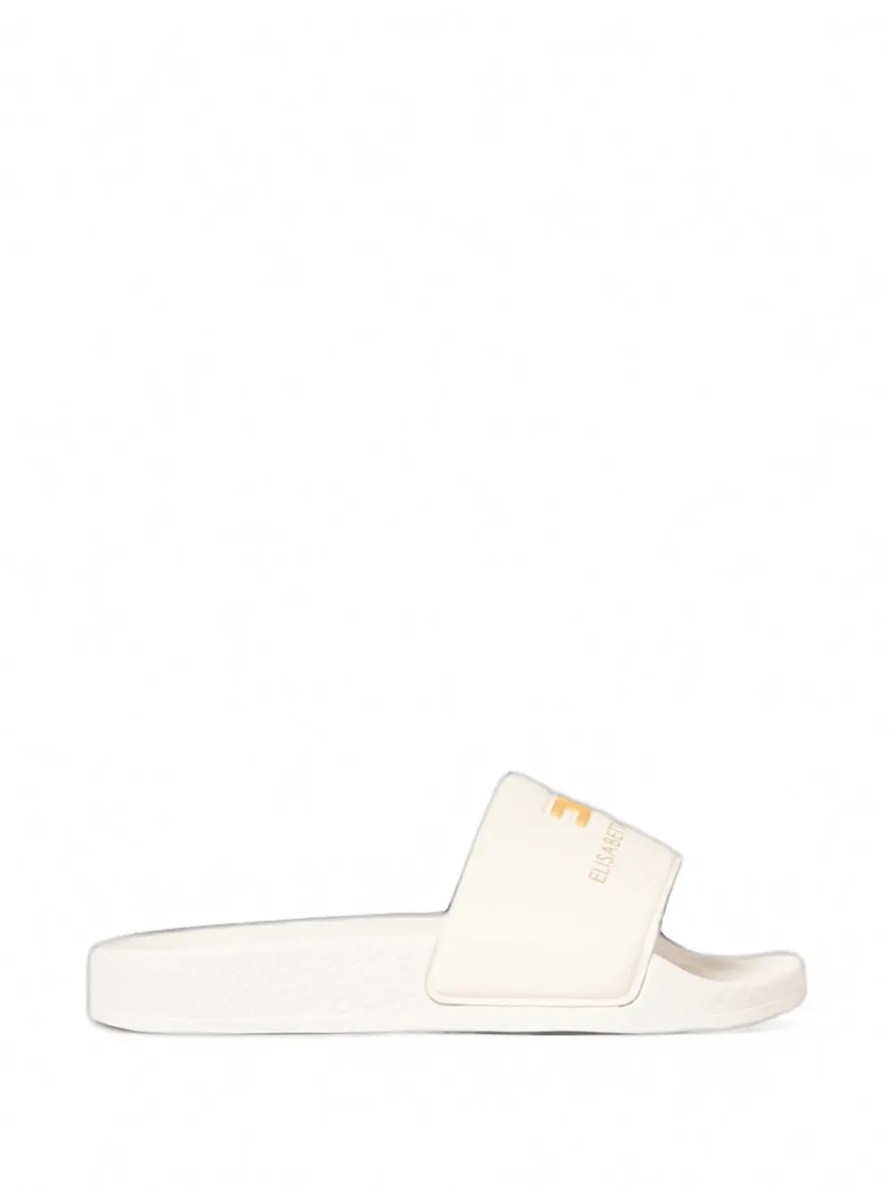 Elisabetta Franchi Kids logo-print slides Wit
