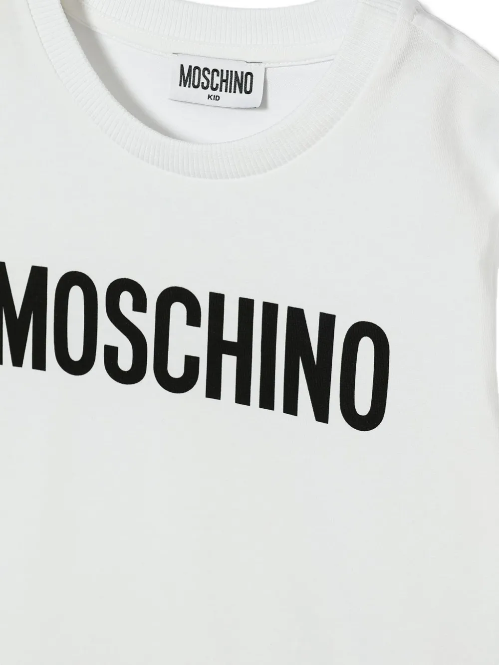 Moschino Kids T-shirt met logoprint Wit