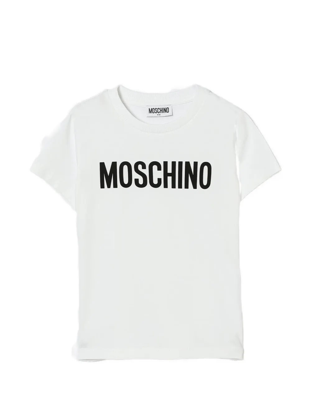 Moschino Kids logo-print T-shirt - Bianco