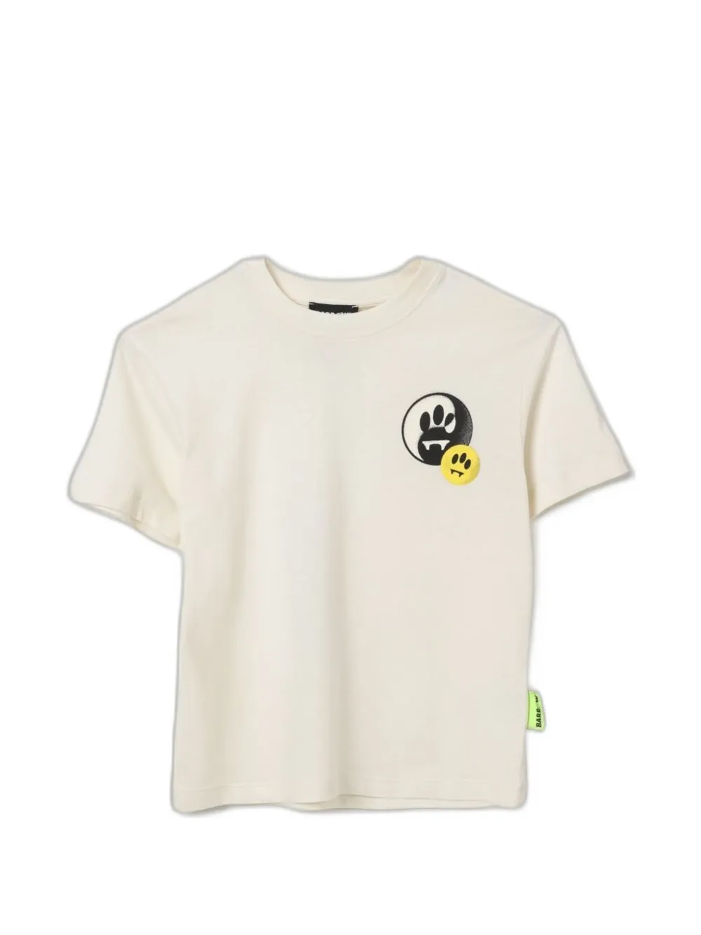 Barrow kids logo-print cotton T-shirt - Toni neutri