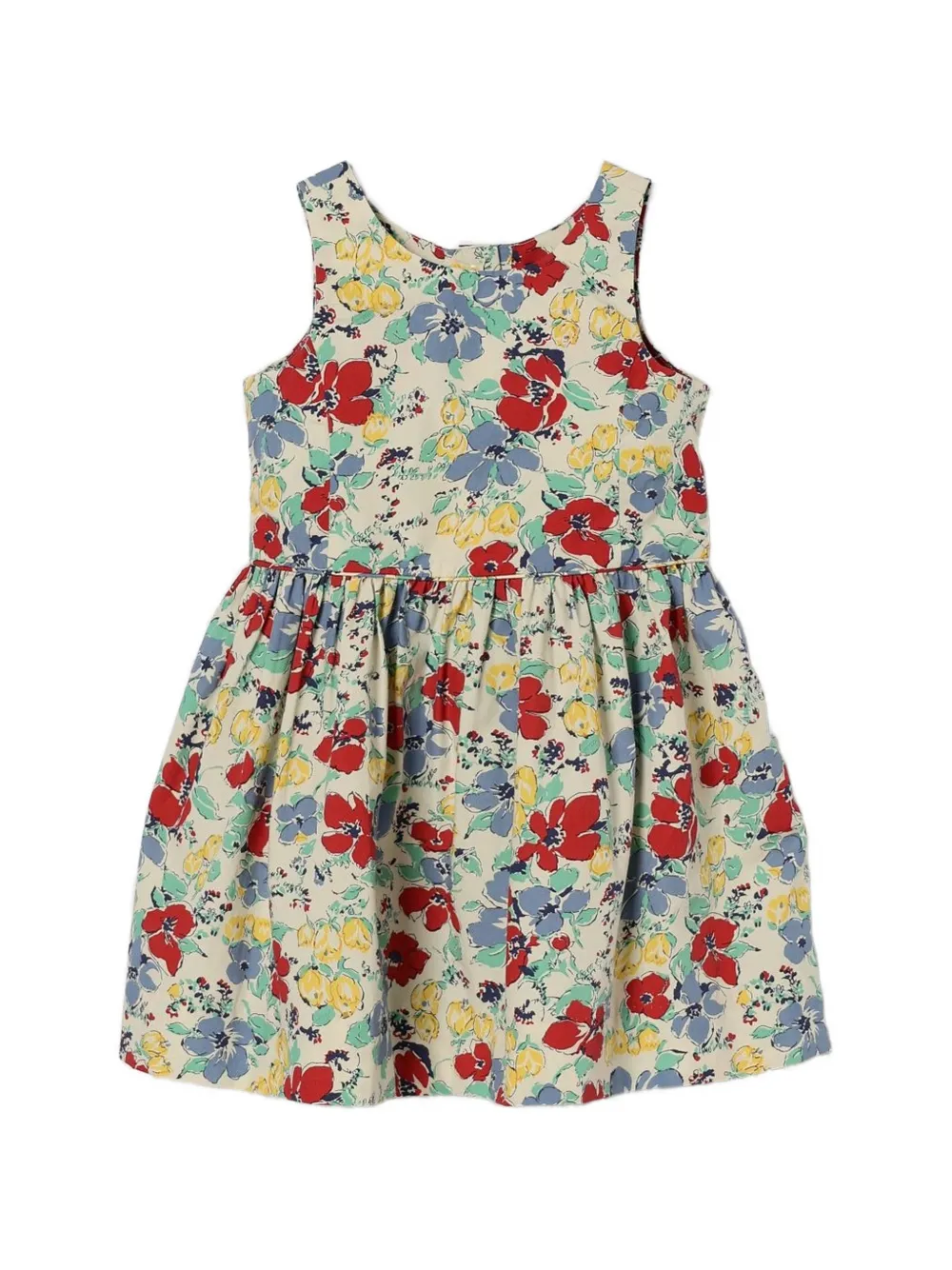 POLO RALPH LAUREN KIDS robe en coton à fleurs - Tons neutres