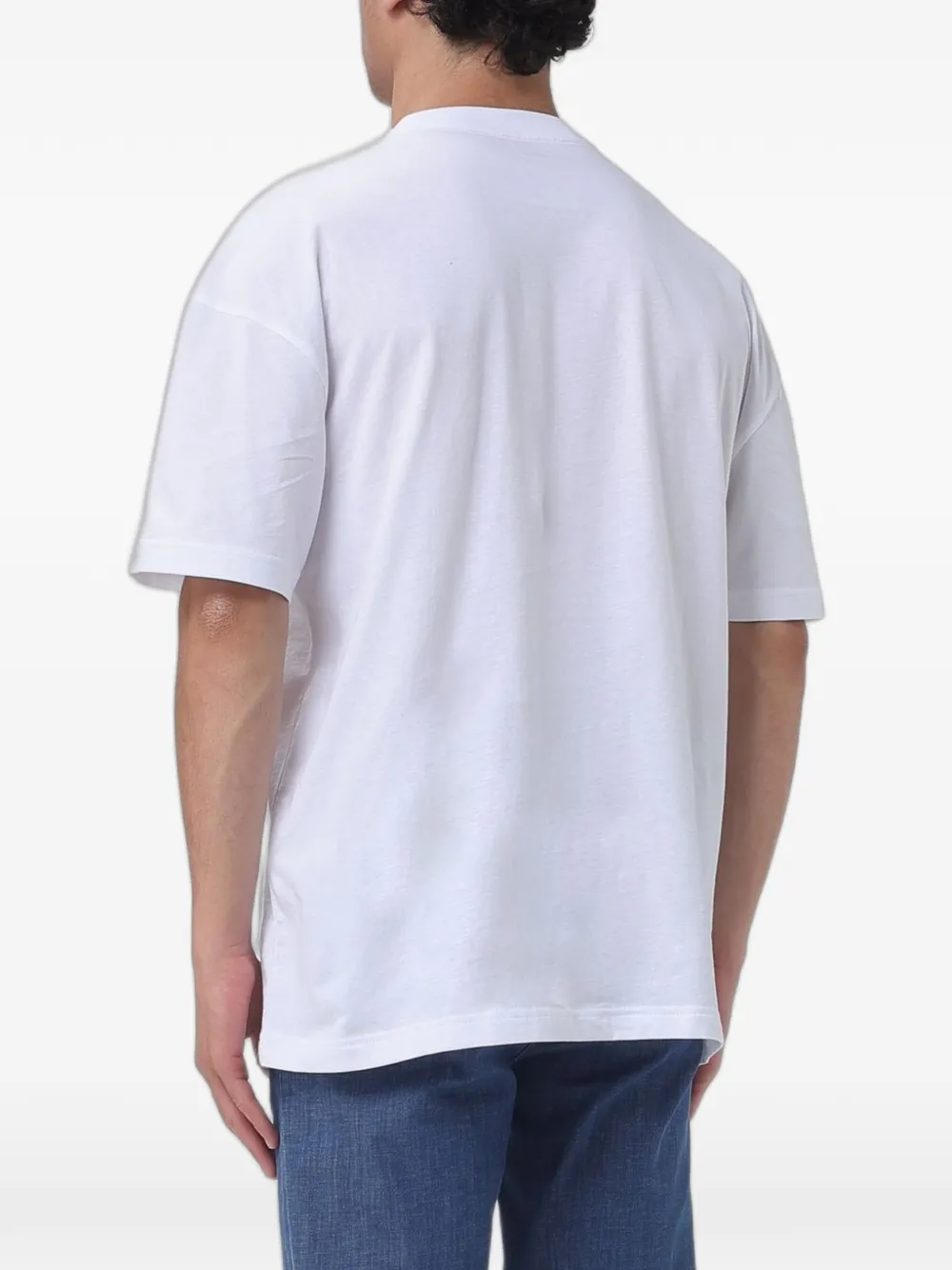 Ea7 Emporio Armani Katoenen T-shirt met logoprint Wit