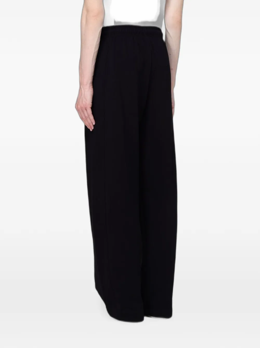 Disclaimer Logo-print Drawstring Track Pants In Black