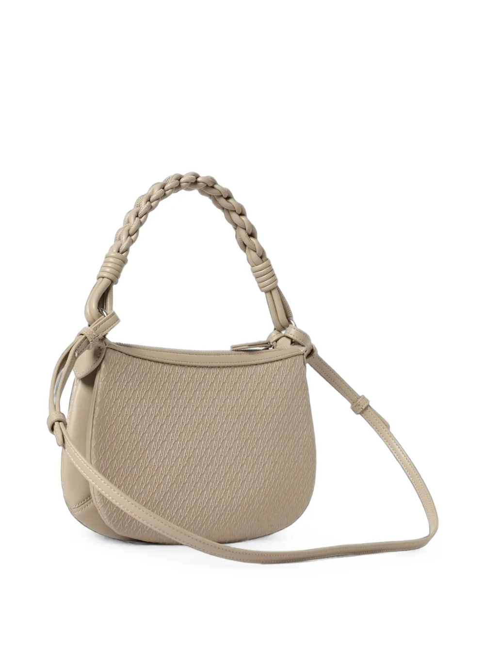Emporio Armani Schoudertas met logo-reliëf Beige