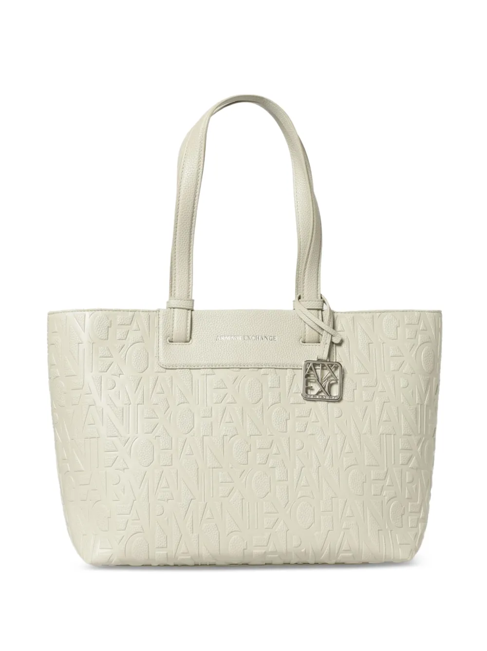 Armani Exchange logo-debossed tote bag - Toni neutri