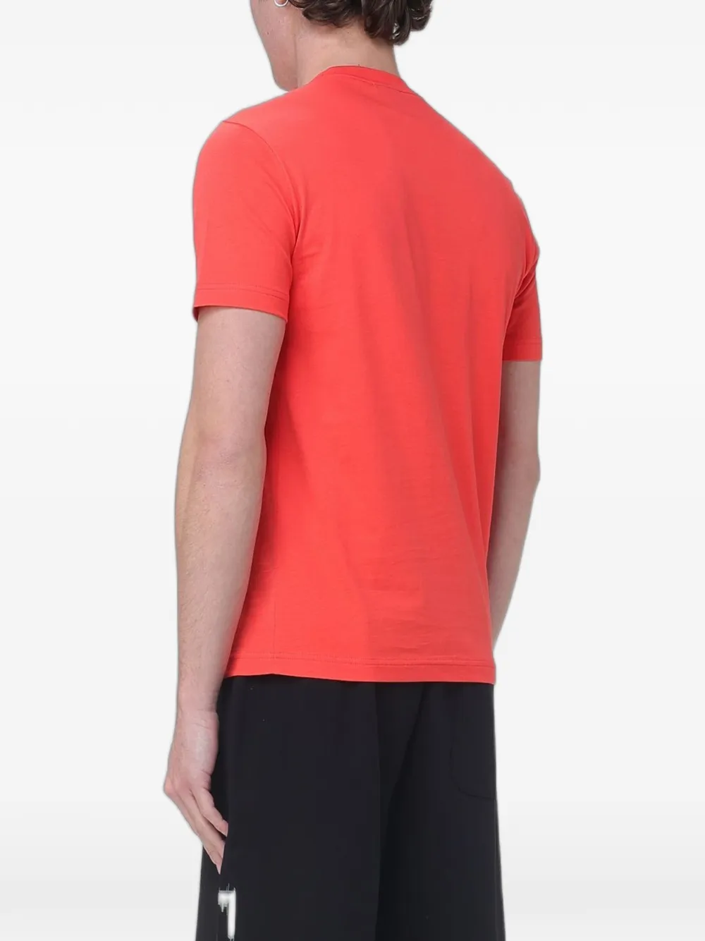 Ea7 Emporio Armani T-shirt met logoprint Rood
