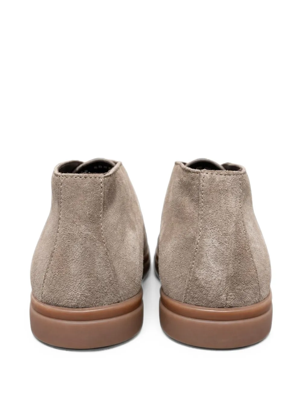 Poche Paris Cipele suede lace-up boots Beige