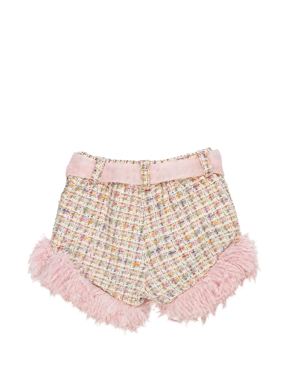 Miss Grant Kids Tweed shorts met afwerking Roze
