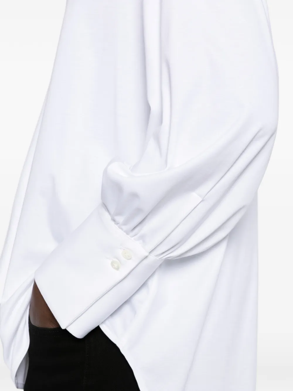 Le Sarte Pettegole Blouse met gedrapeerd detail Wit