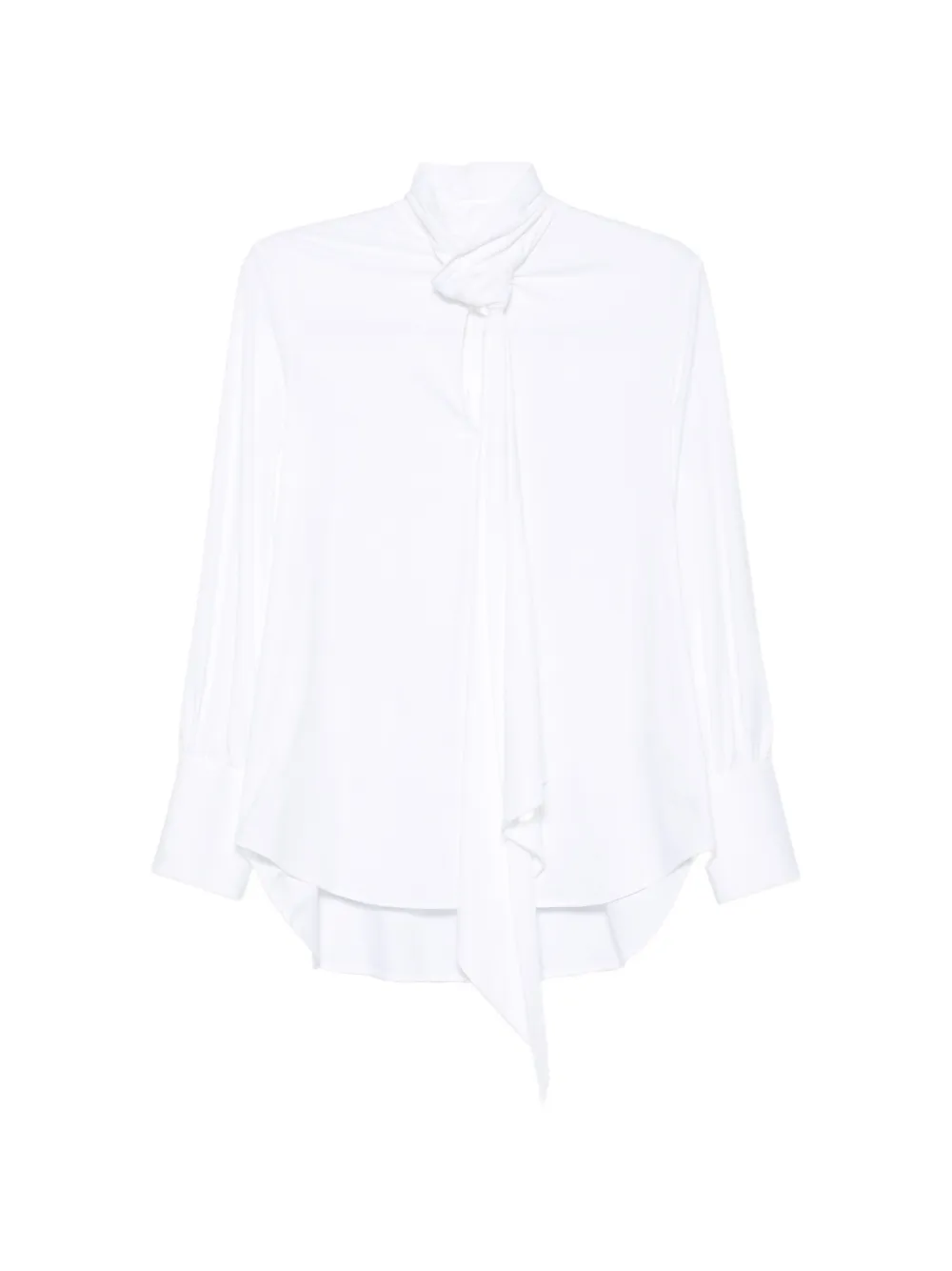 Le Sarte Pettegole chemise à détails drapés - Blanc