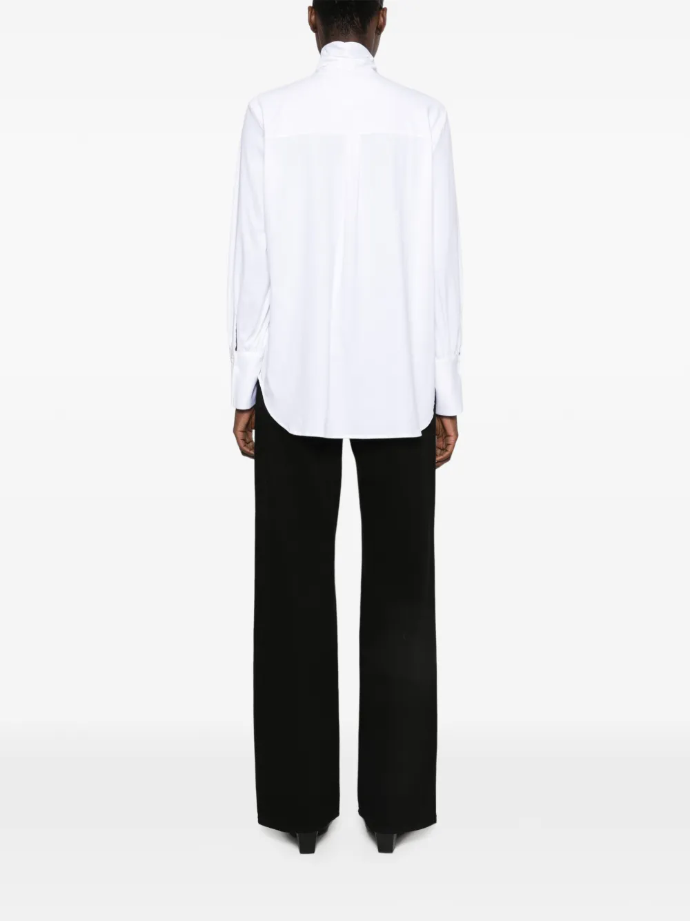Le Sarte Pettegole Blouse met gedrapeerd detail Wit