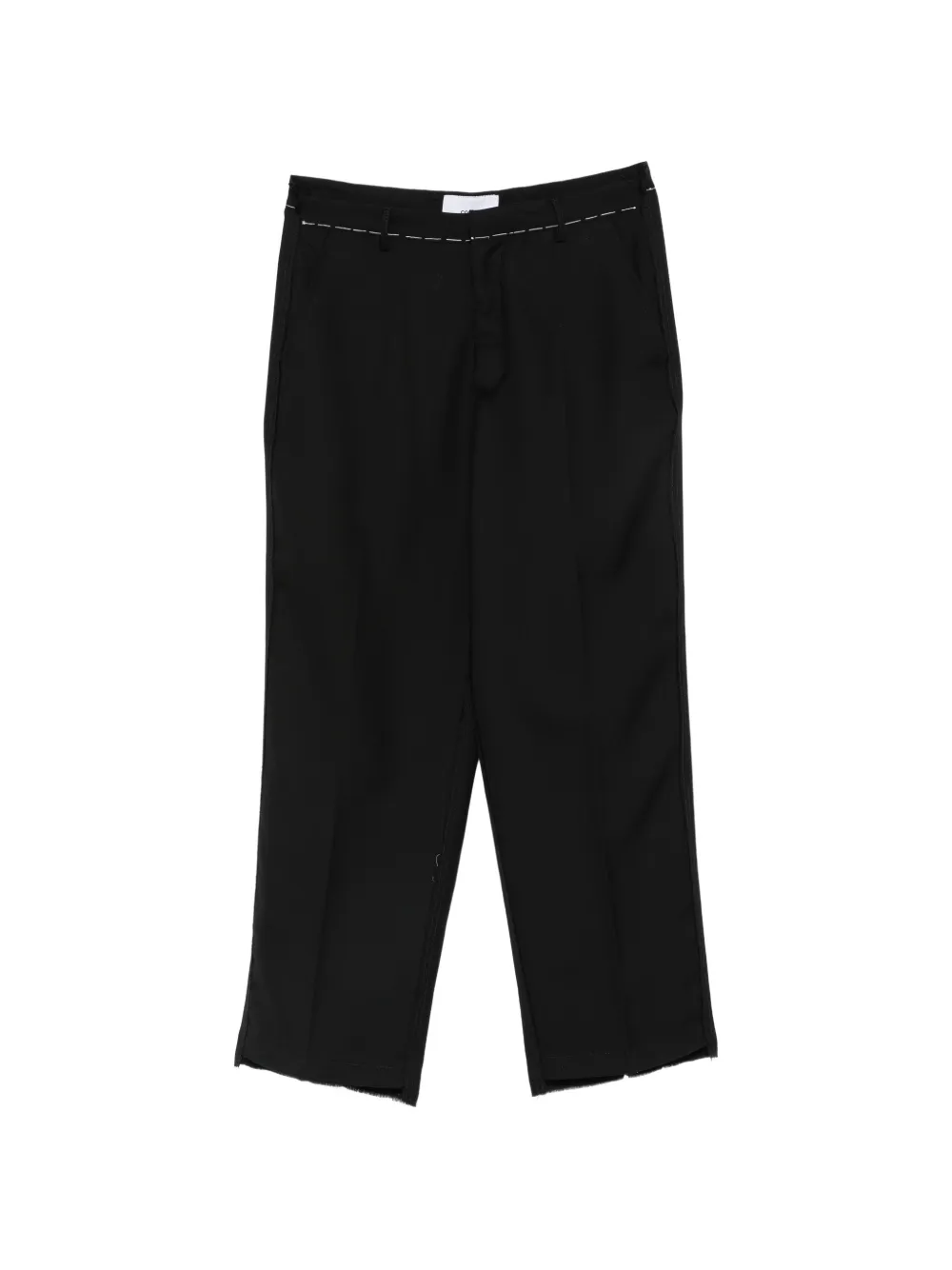 Costumein contrast-stitch trousers - Noir