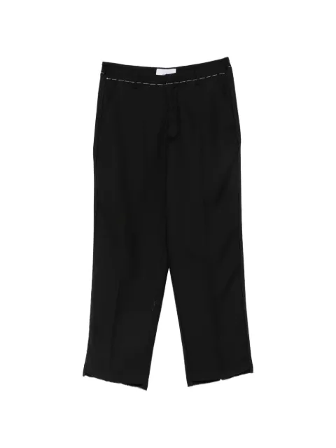 Costumein contrast-stitch trousers