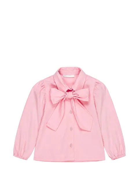 Miss Grant Kids camisa con detalle de lazo