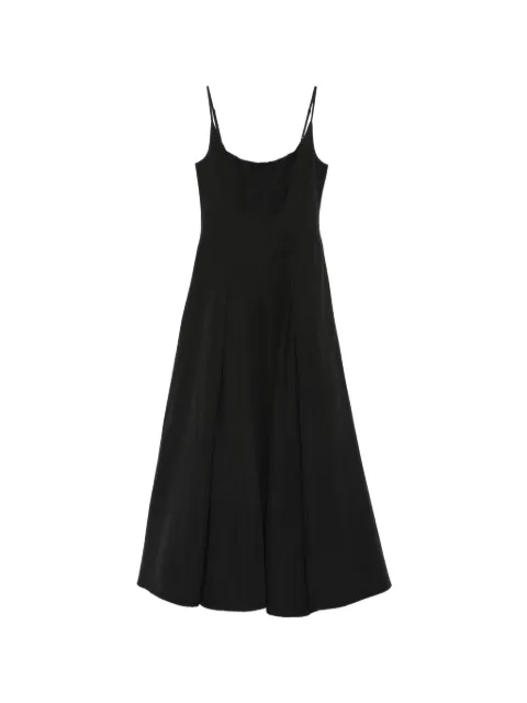 STAUD Jill pleated spaghetti-strap maxi dress
