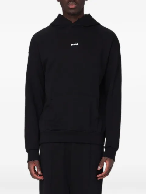 DISCLAIMER logo-print pouch-pocket hoodie