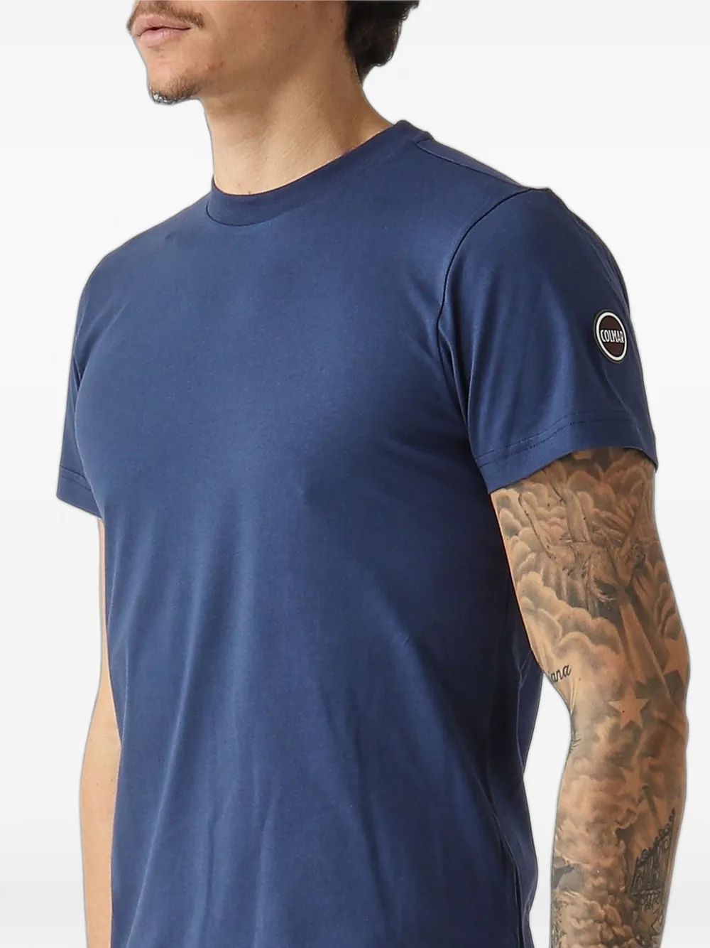 Colmar T-shirt met logopatch Blauw