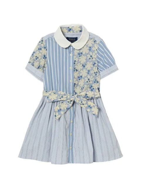POLO RALPH LAUREN KIDS cotton poplin fun shirtdress