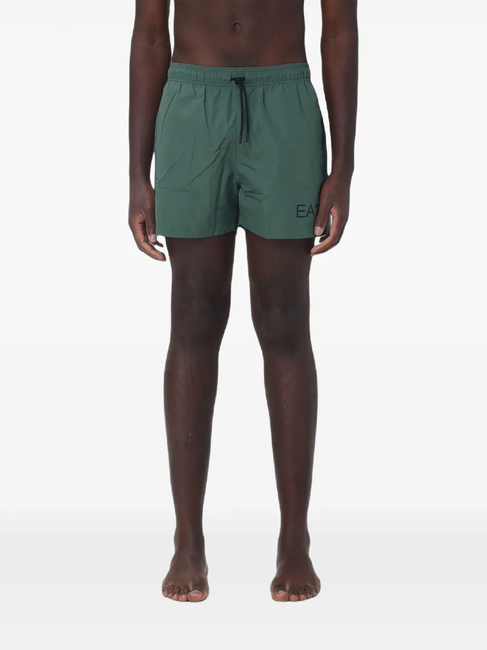 Ea7 Emporio Armani logo-print drawstring swim shorts