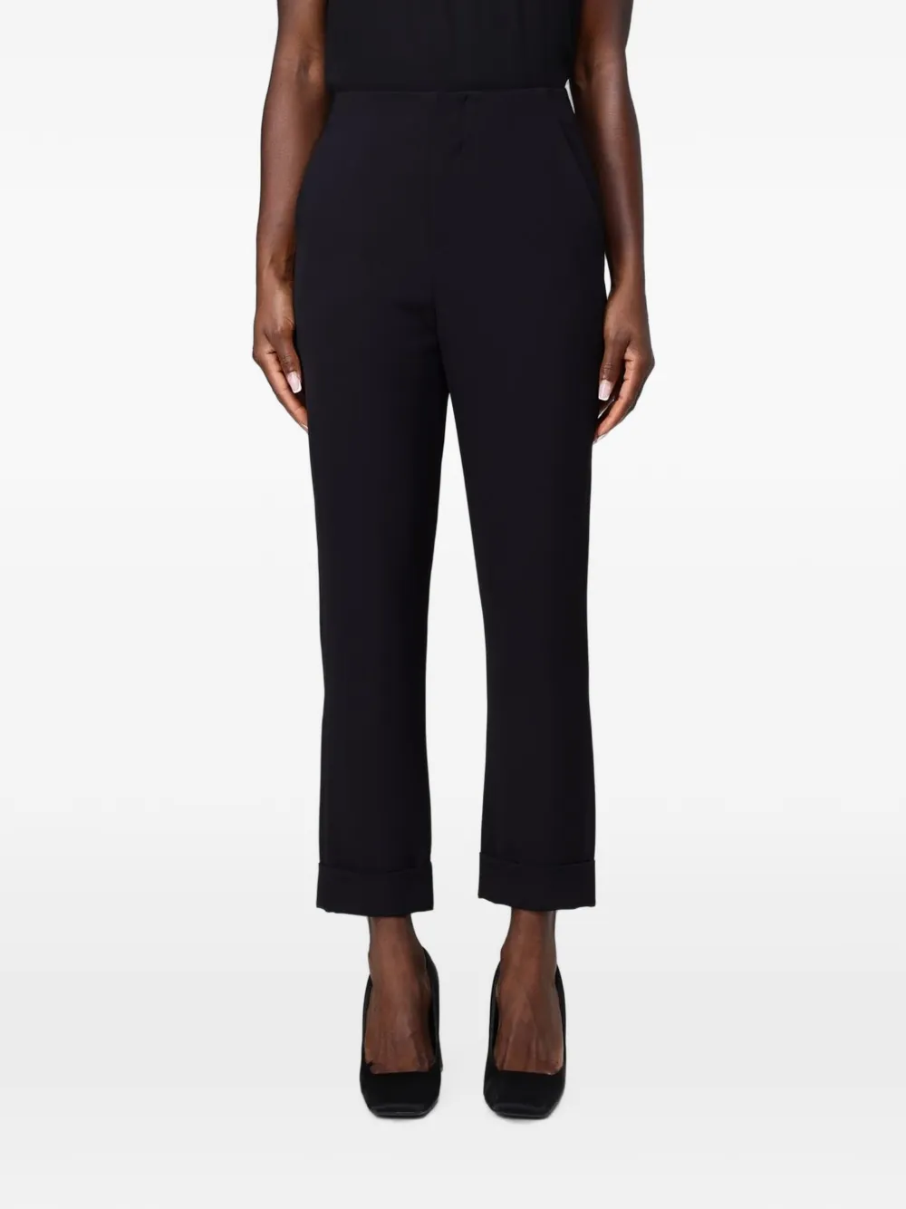 Hanita turn-up cuff trousers