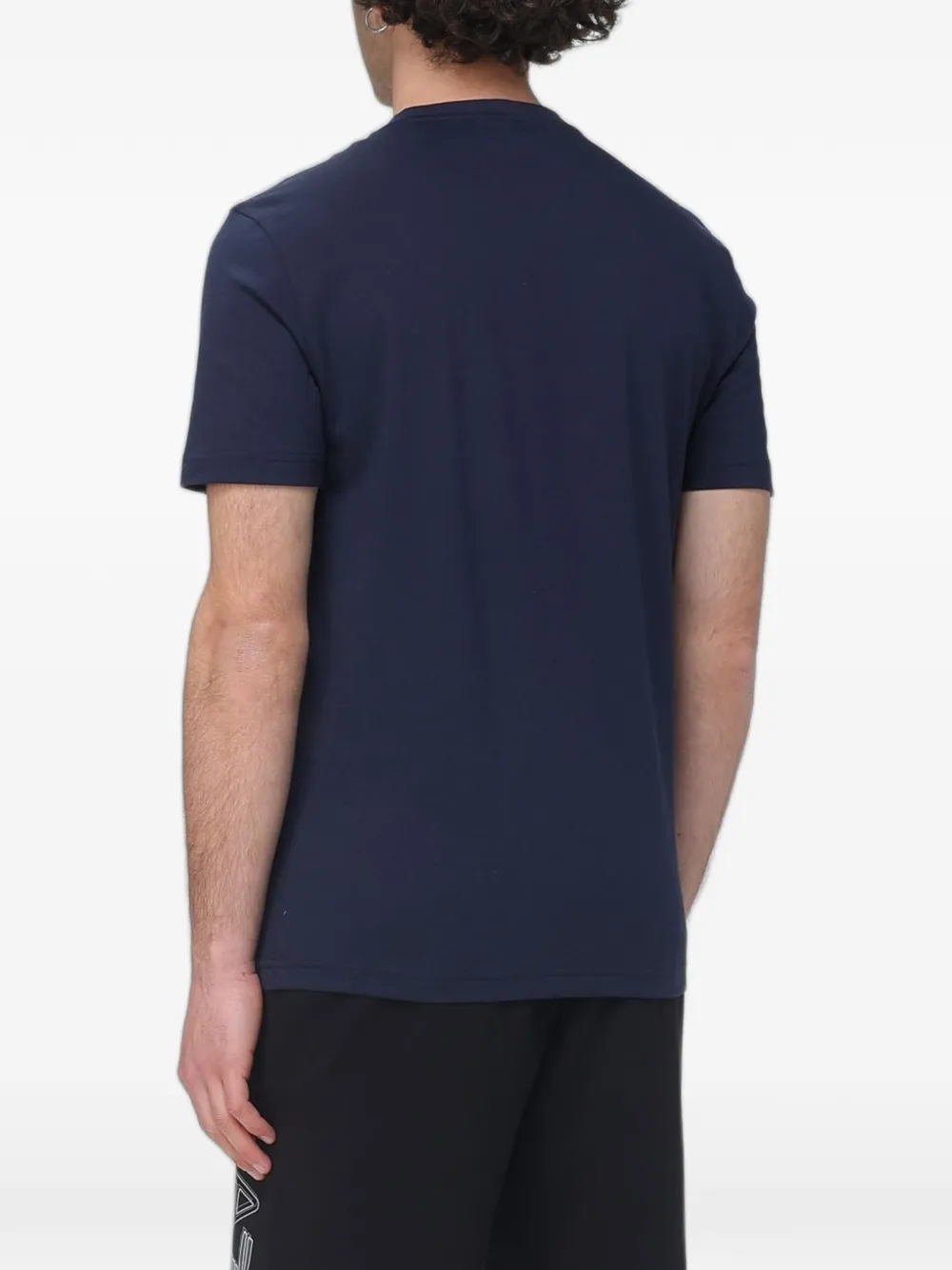 Ea7 Emporio Armani T-shirt met logoprint Blauw