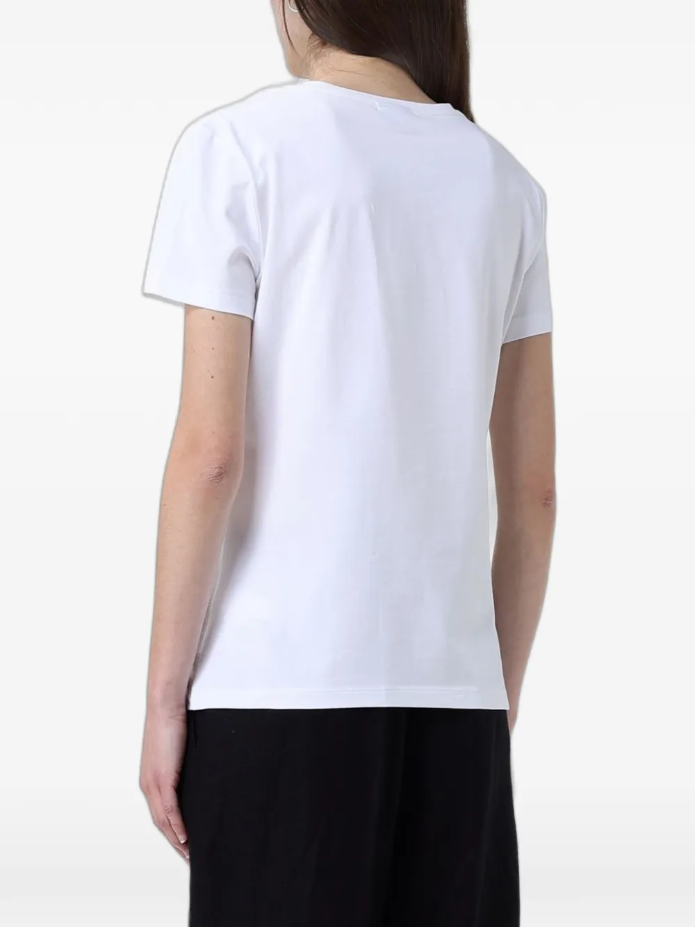 Ea7 Emporio Armani T-shirt met palmboom-logo Wit