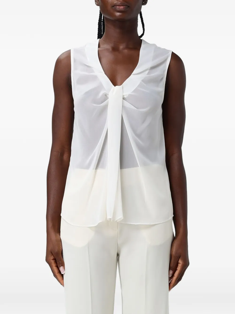 Hanita embellished sleeveless top