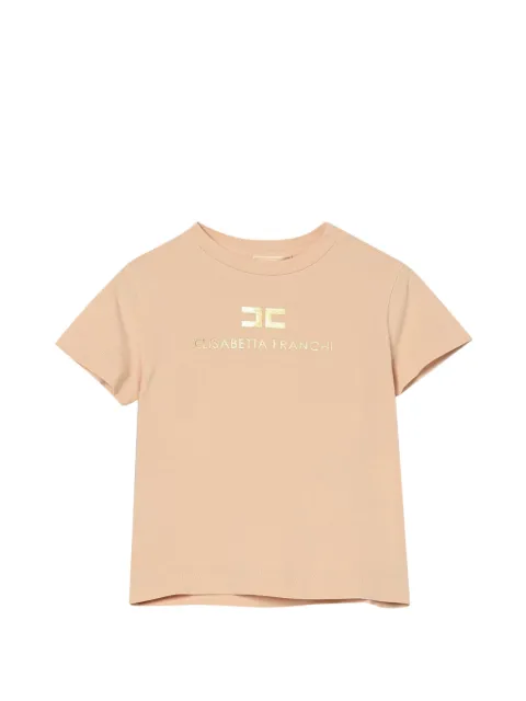 Elisabetta Franchi Kids playera con logo estampado