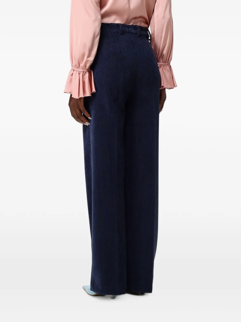 Hanita High waist broek Blauw