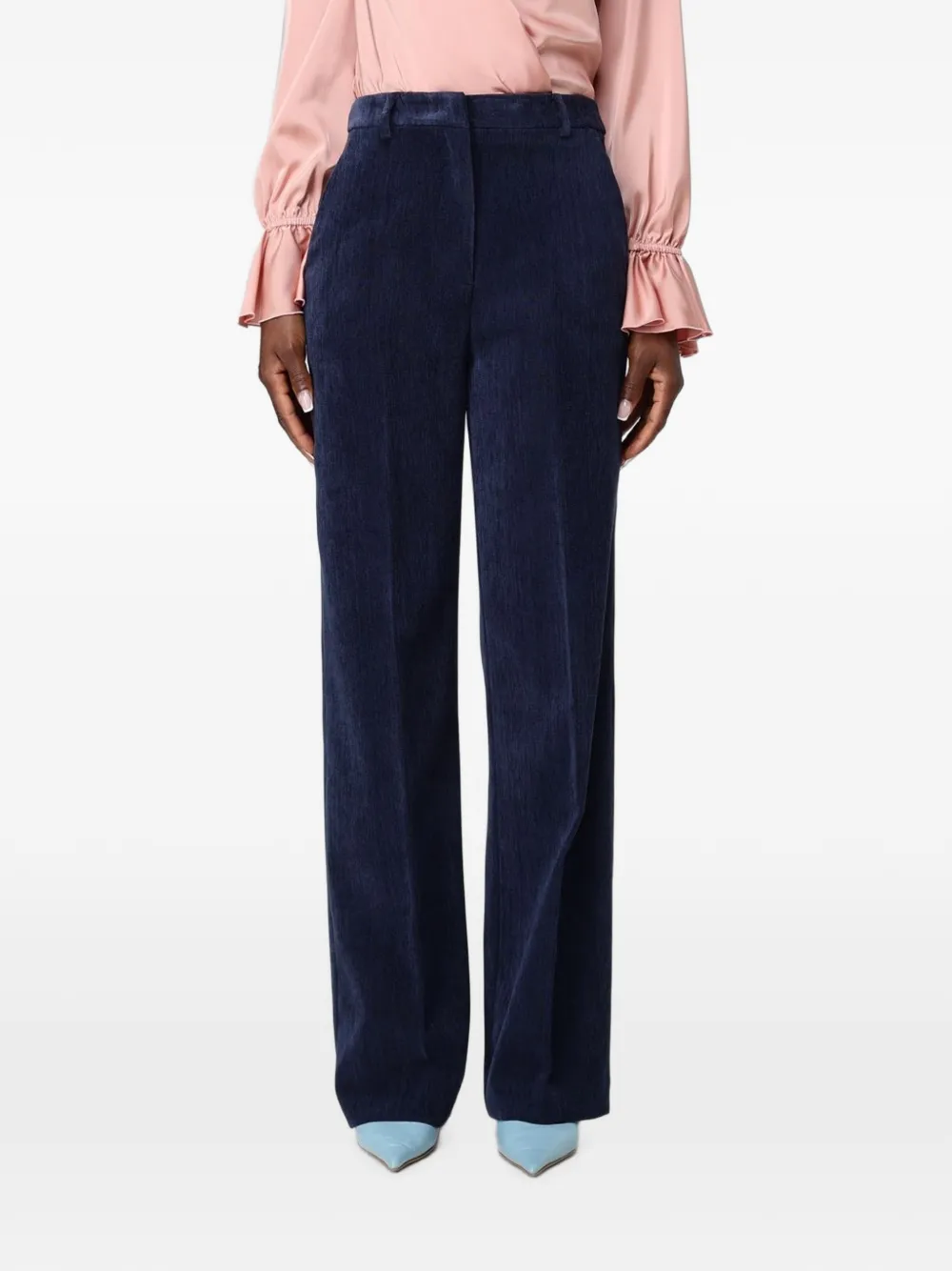 Hanita high-waisted wide-leg trousers