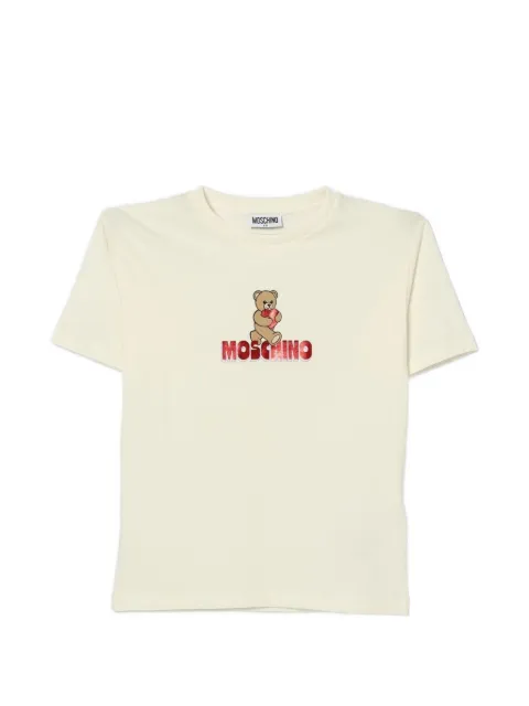 Moschino Kids Teddy Bear logo-print T-shirt