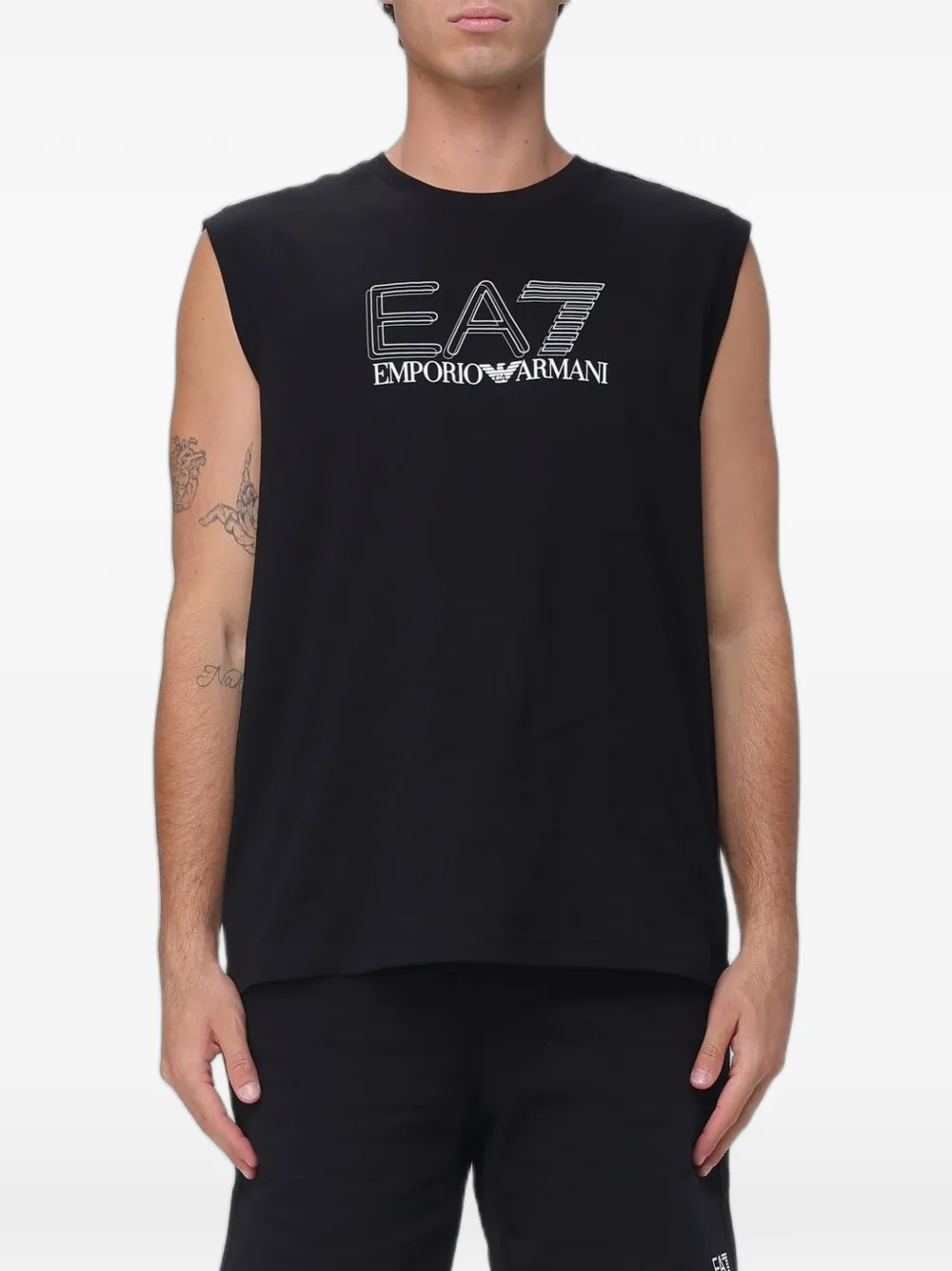 Ea7 Emporio Armani logo-print T-shirt - Nero