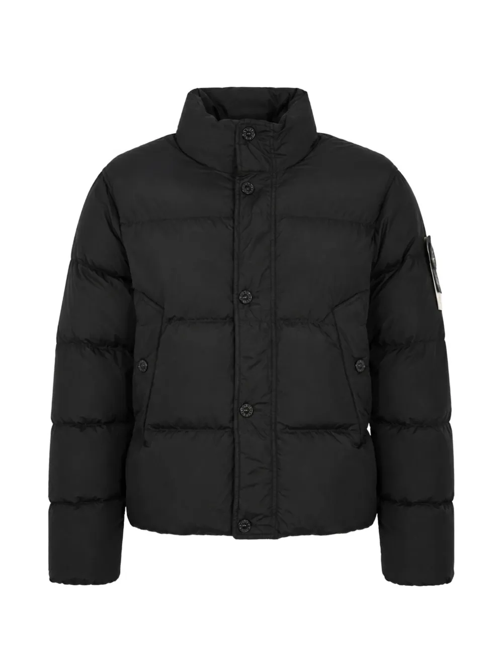 Stone Island 4100109 crinkle Reps NY down jacket with wind resistance and anti-drop - Black