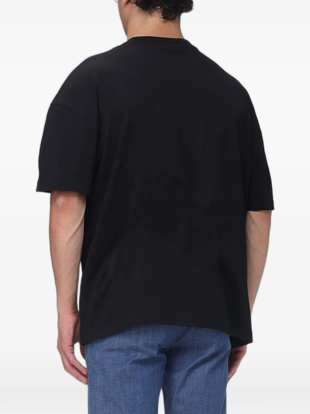 Ea7 Emporio Armani EA7 logo-print T-shirt Zwart