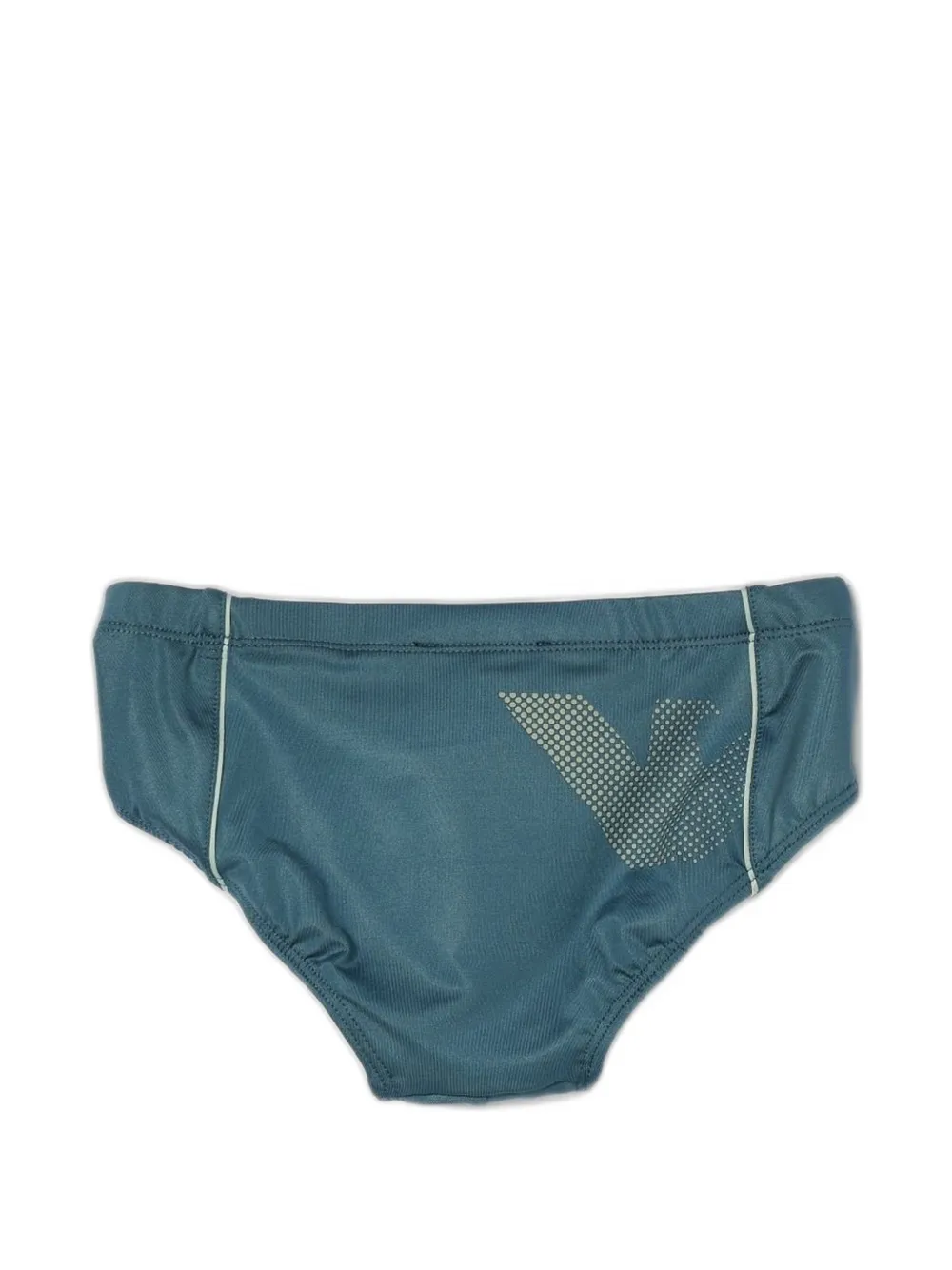 Emporio Armani Kids Zwembroek met logoprint Blauw