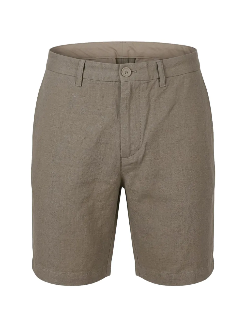 Emporio Armani Chino-Shorts aus Leinengemisch - Nude