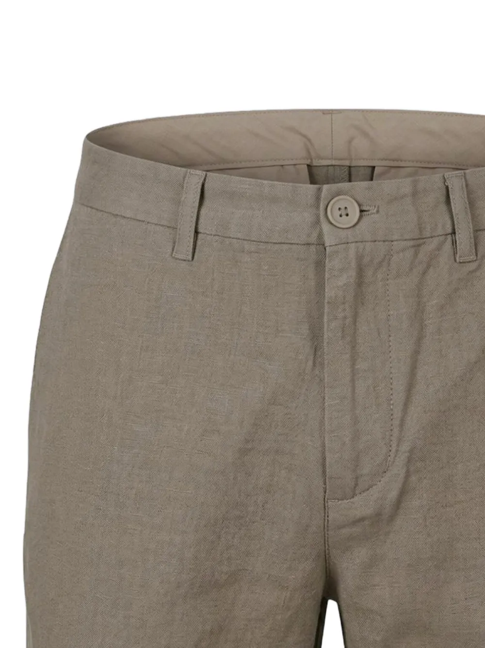 Emporio Armani Chino shorts van linnenblend Beige