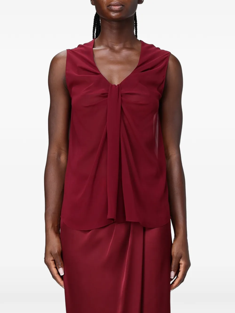 Hanita draped V-neck top