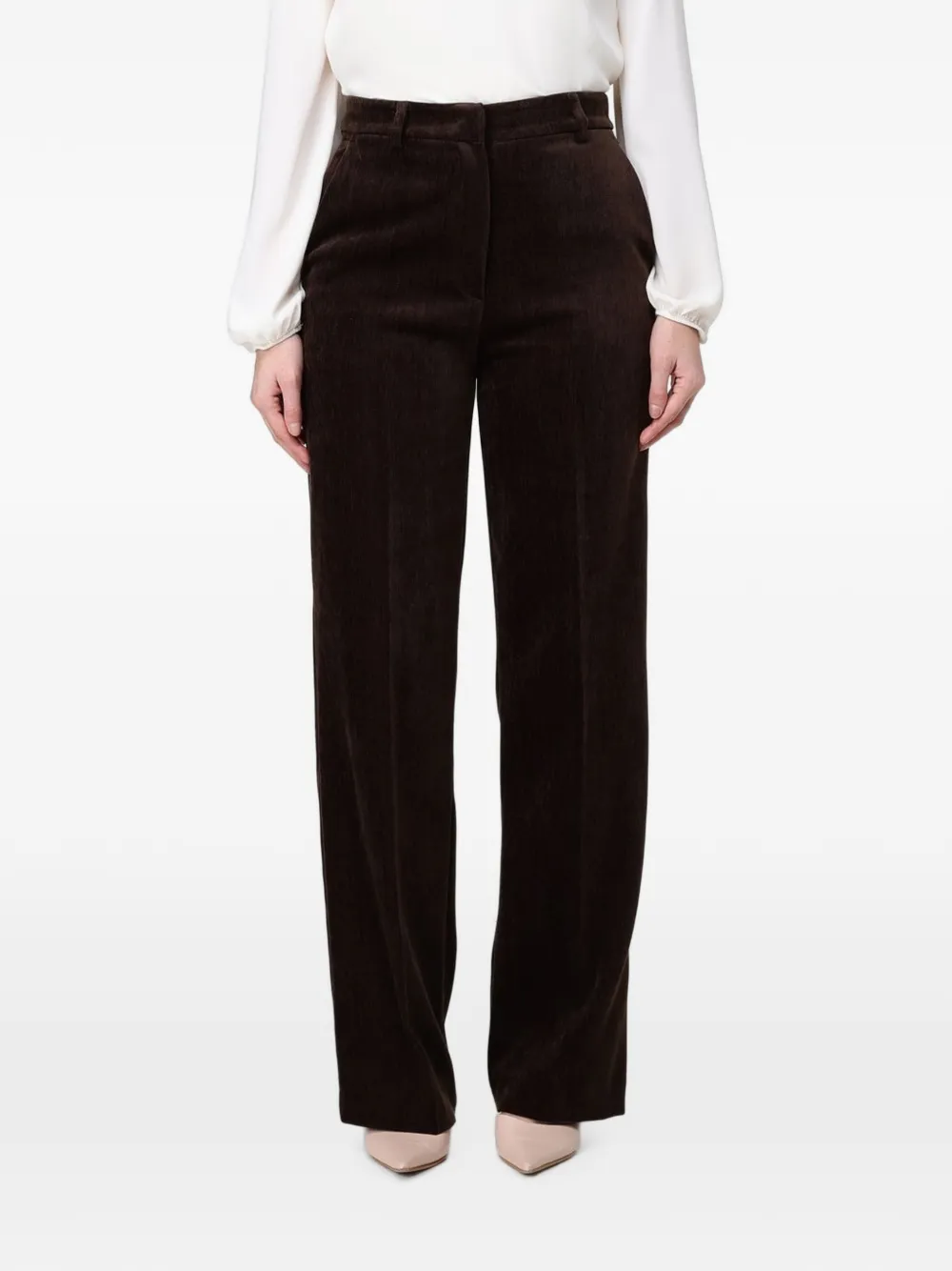Hanita corduroy wide-leg trousers
